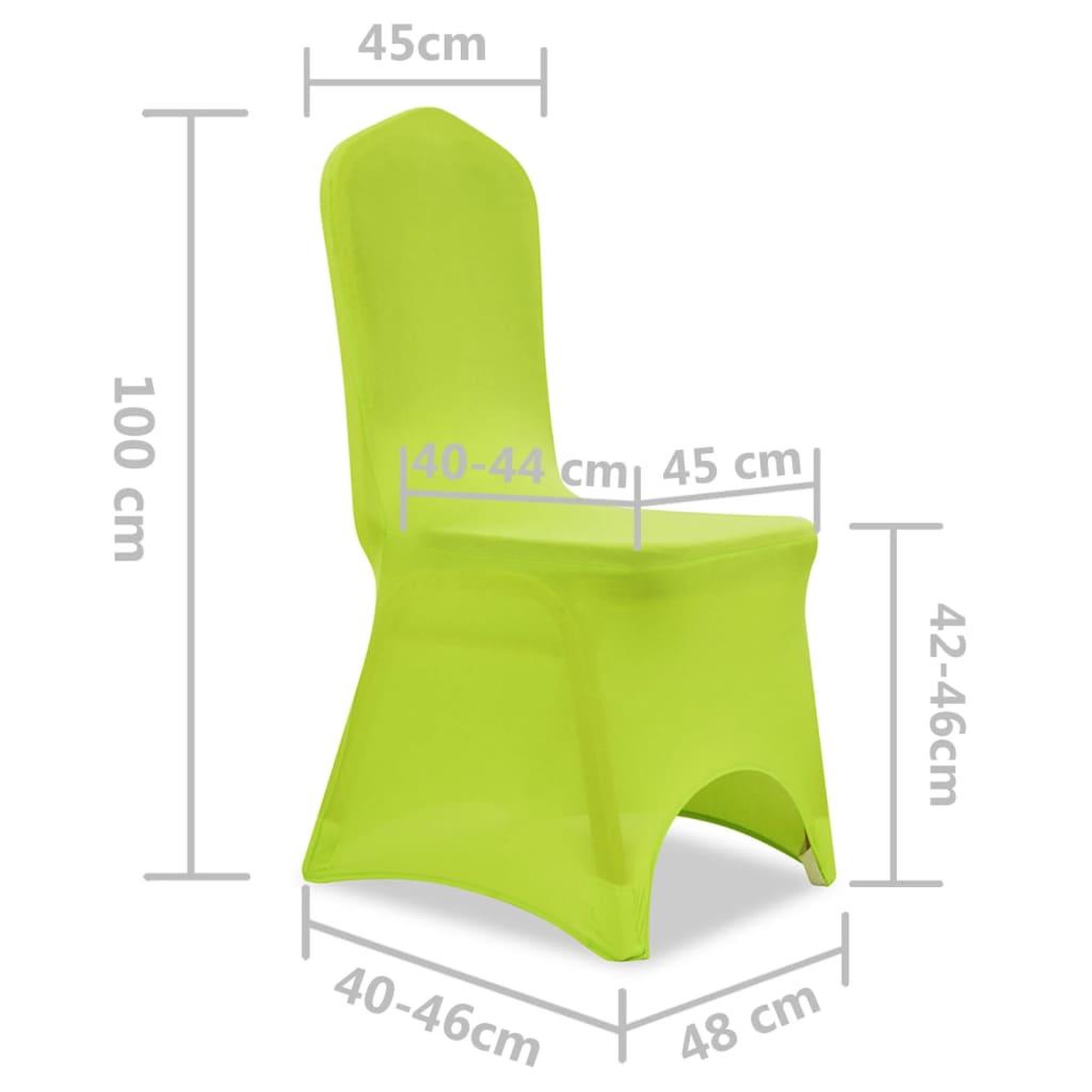 Voir la diapositive 6 : VIDAXL Housse de chaise extensible 6 pcs vert