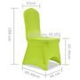 Voir la diapositive 6 : VIDAXL Housse de chaise extensible 6 pcs vert
