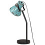 Voir la diapositive 5 : VIDAXL Lampe de bureau 25 W bleu delave 17x17x60 cm E27