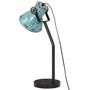 Voir la diapositive 5 : VIDAXL Lampe de bureau 25 W bleu delave 17x17x60 cm E27