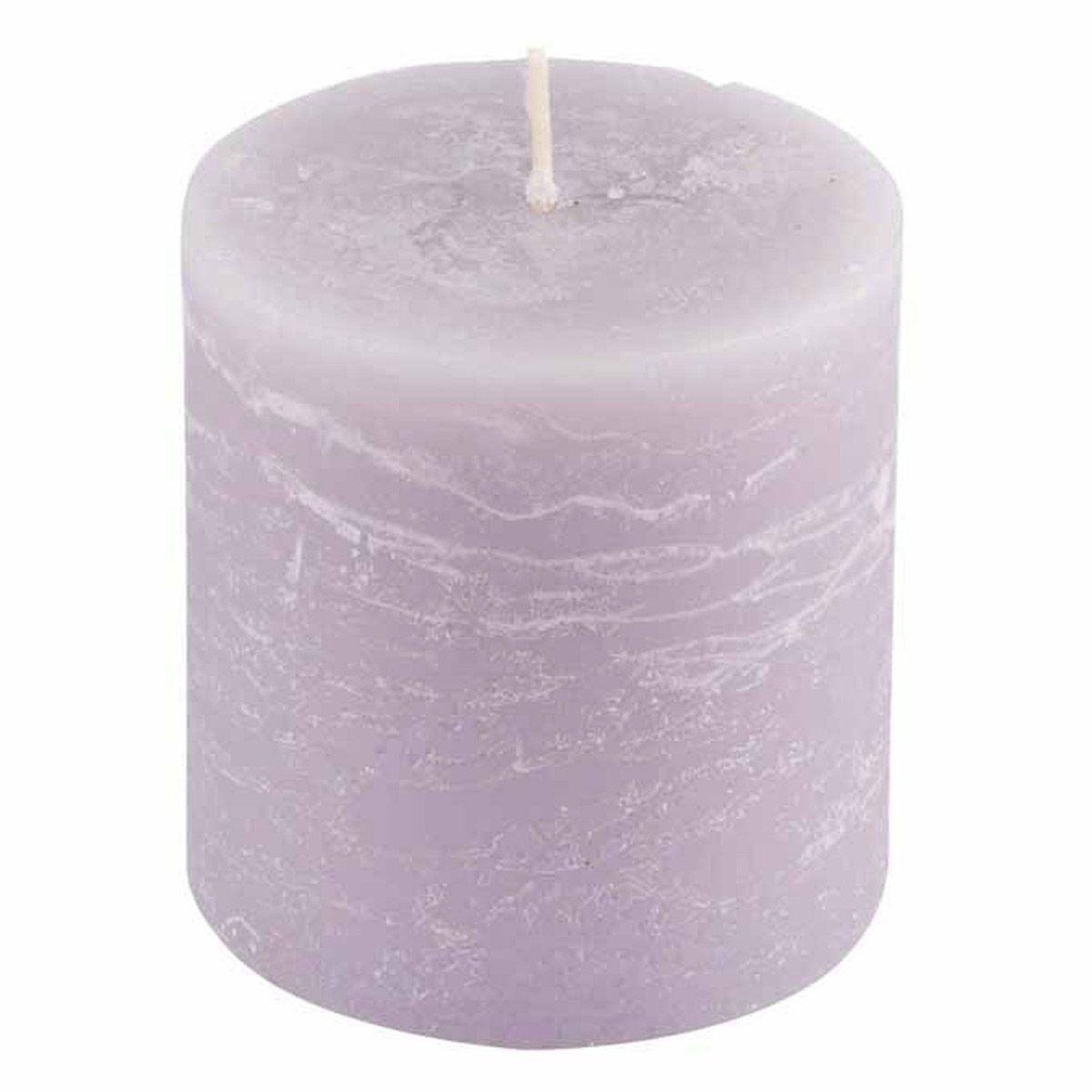Voir la diapositive 1 : HOMEA Bougie Déco Pilier  Rustique  7cm Lin