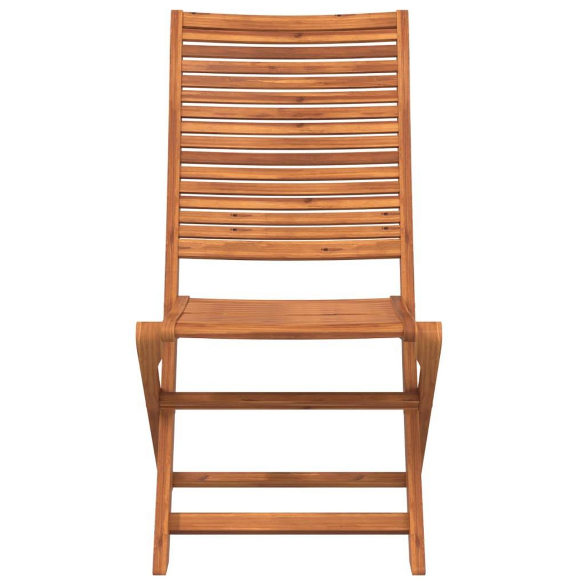 VIDAXL Chaises pliantes de jardin lot de 2 bois d'acacia solide