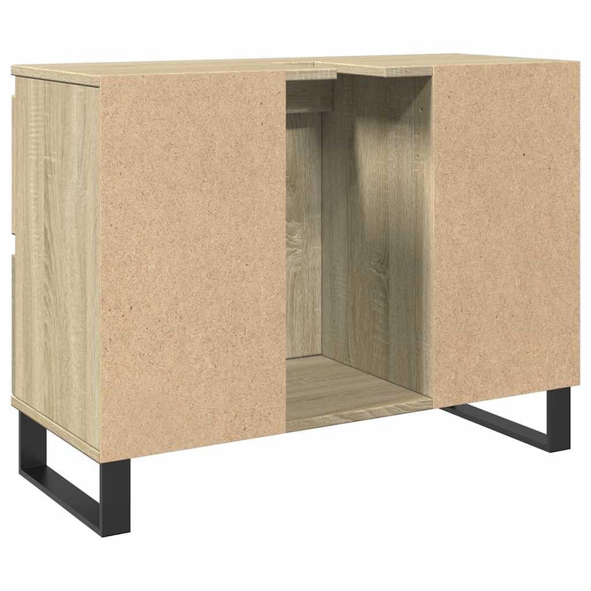 Voir la diapositive 5 : VIDAXL Armoire salle de bain chene sonoma 80x33x60cm bois d'ingenierie