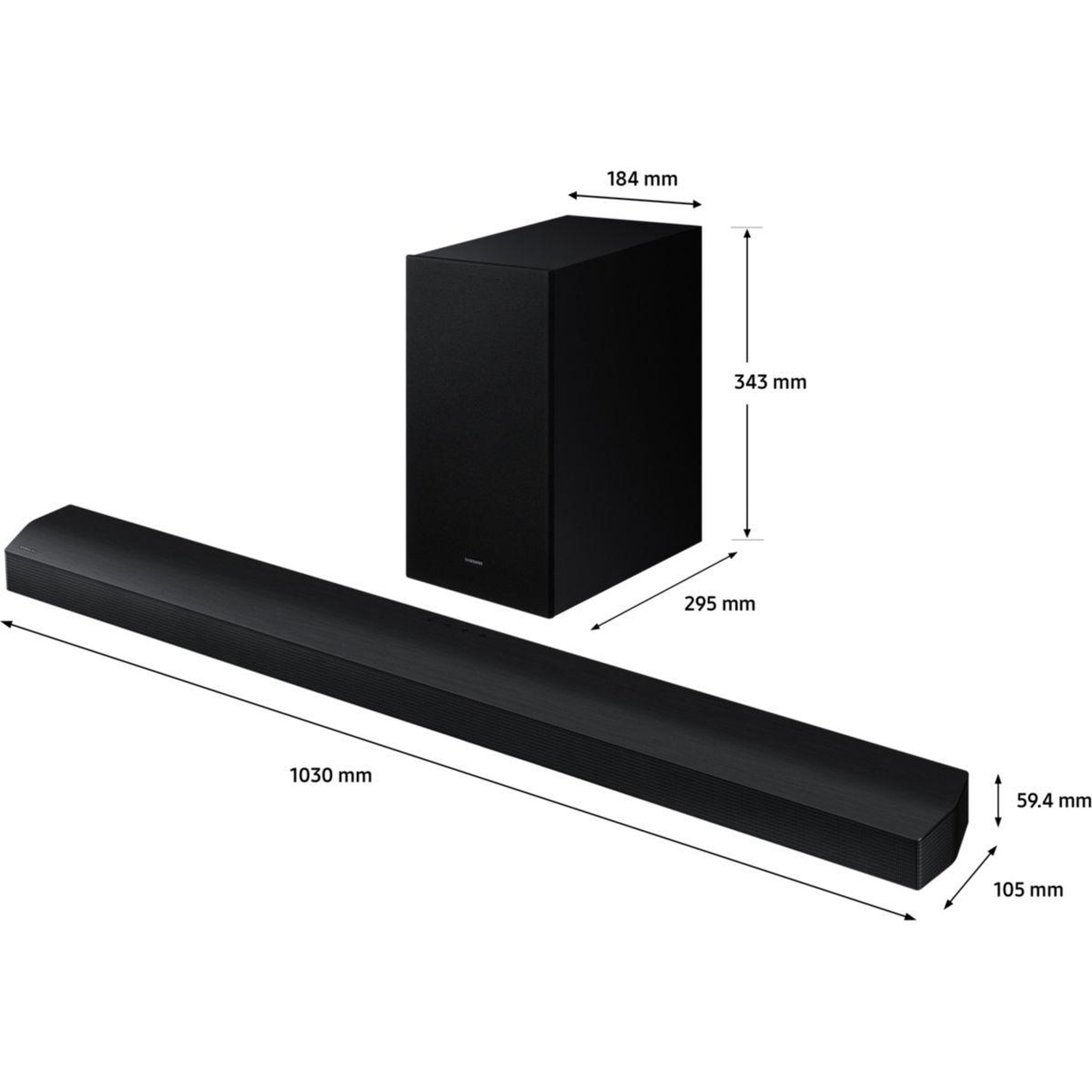 Voir la diapositive 2 : Samsung Barre de son HW-B760D