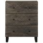 Voir la diapositive 3 : VIDAXL Buffet noir 60x33x75 cm bois massif de manguier