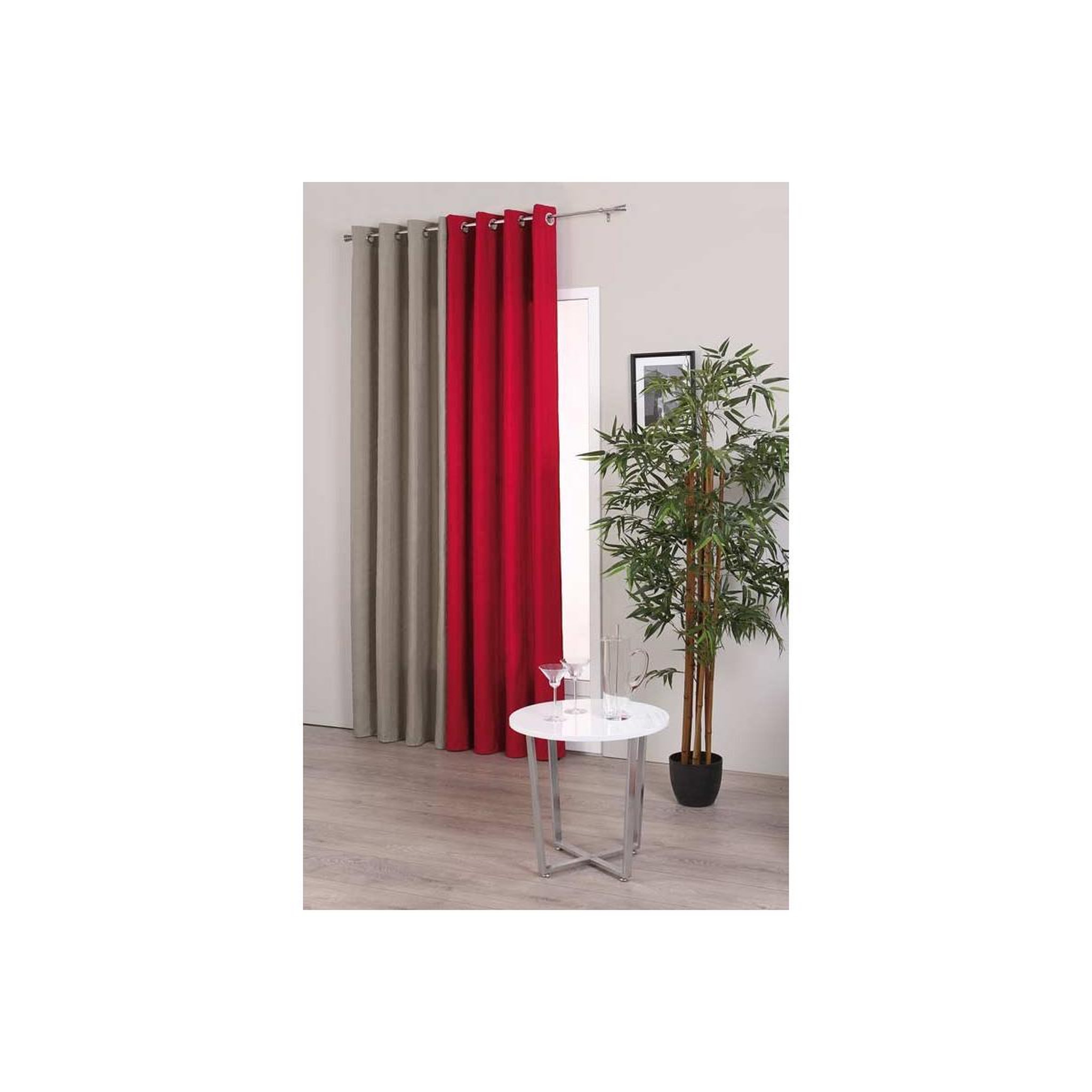 ATMOSPHERA Rideau  satin  140x260cm lin