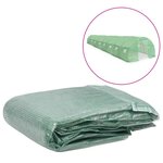 VIDAXL Couverture de remplacement de serre (36 m^2) 300x1200x200cm Vert