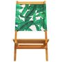 Voir la diapositive 5 : VIDAXL Chaises de jardin pliantes lot de 4 vert tissu et bois massif