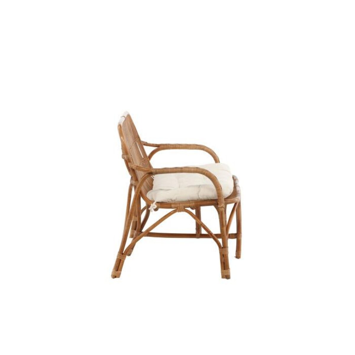 Paris Prix Canapé de Jardin 2 Places en Rotin  Nella  130cm Naturel