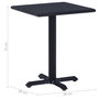 Voir la diapositive 6 : VIDAXL Table de jardin Noir 60x60x75 cm