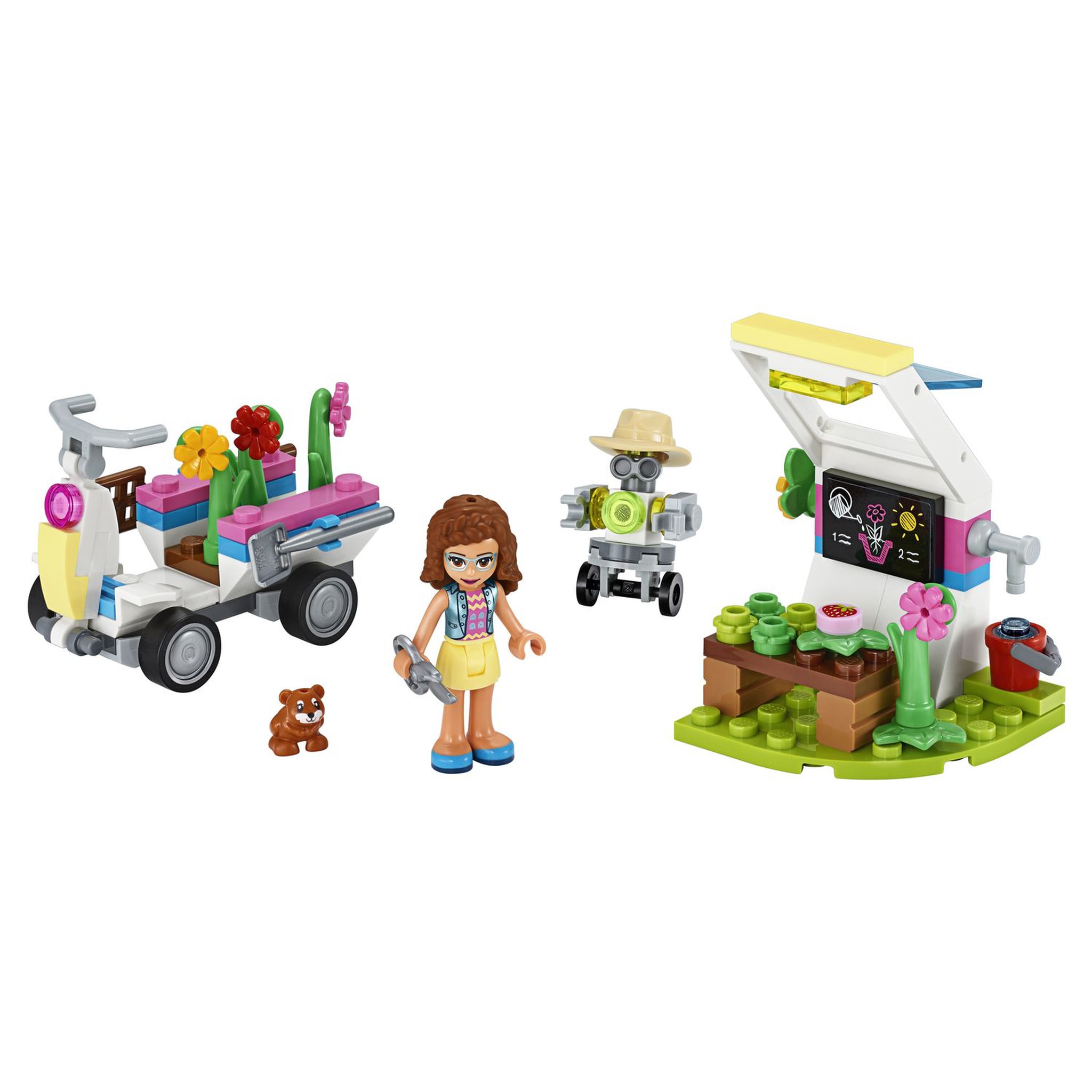 Voir la diapositive 3 : LEGO Friends 41425 - Le jardin fleuri d'Olivia