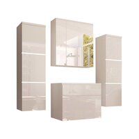 VIDAXL Armoire de salle de bain a miroir LED Blanc brillant 80x12x68cm pas  cher 