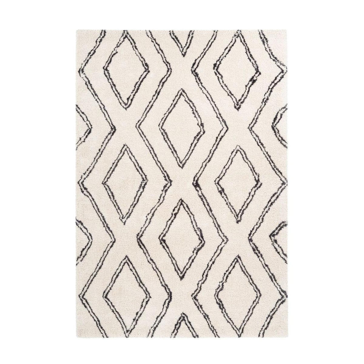 Paris Prix Tapis Imprimé Losange  Orlando  Ivoire