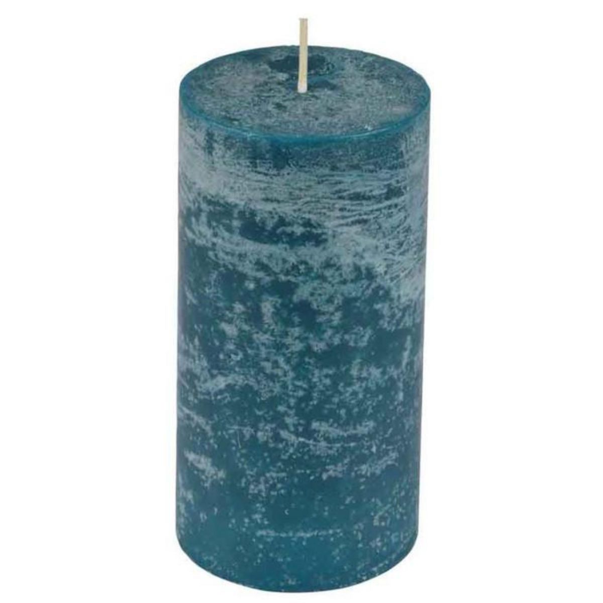 Paris Prix Bougie Pilier Déco  Rustique  10cm Bleu Paon