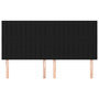 Voir la diapositive 3 : VIDAXL Tetes de lit 4 pcs Noir 100x5x78/88 cm Tissu