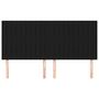 Voir la diapositive 3 : VIDAXL Tetes de lit 4 pcs Noir 100x5x78/88 cm Tissu