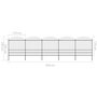 Voir la diapositive 5 : VIDAXL Cloture de jardin a dessus en lance Acier (1,75-2)x8,5 m Noir