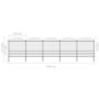 Voir la diapositive 5 : VIDAXL Cloture de jardin a dessus en lance Acier (1,75-2)x8,5 m Noir