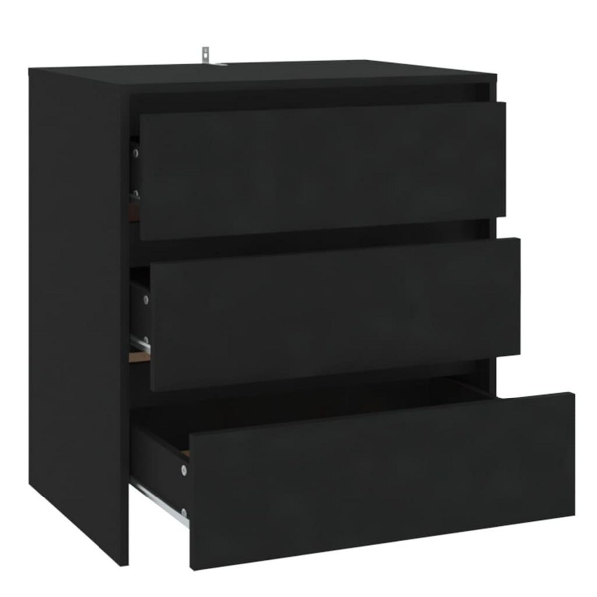 VIDAXL Buffet Noir 70x41x75 cm Bois d'ingenierie