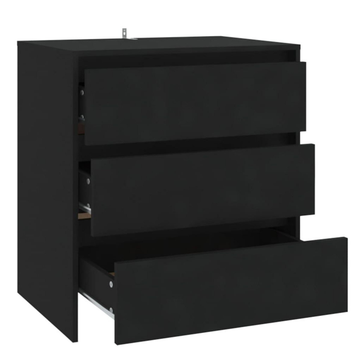 VIDAXL Buffet Noir 70x41x75 cm Bois d'ingenierie
