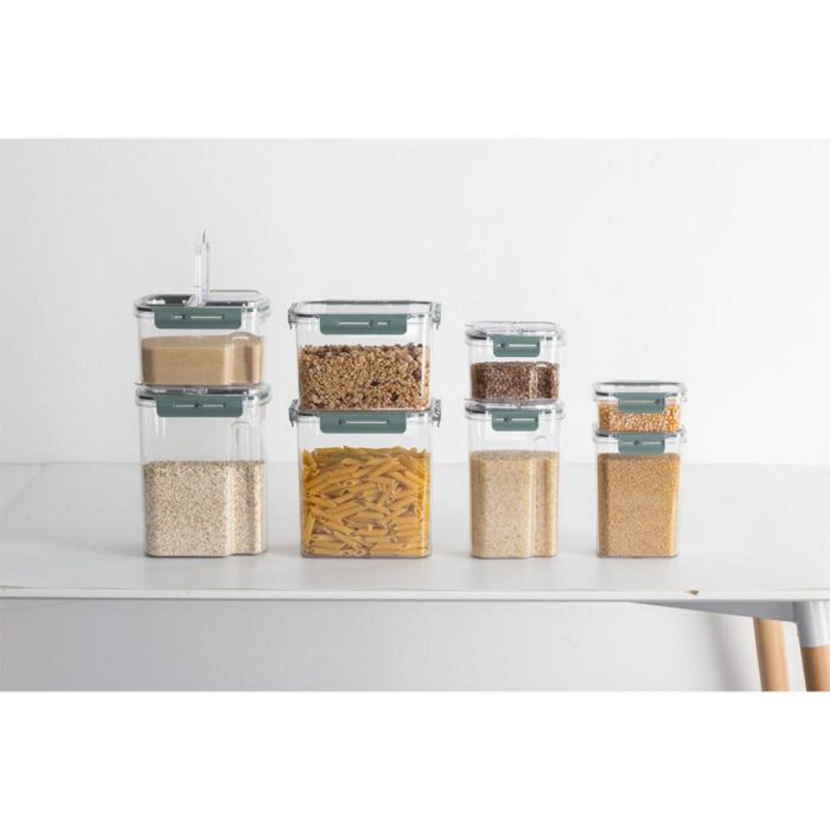 FIVE Boîte de Conservation Double Verseur  Neo  0,6L Transparent