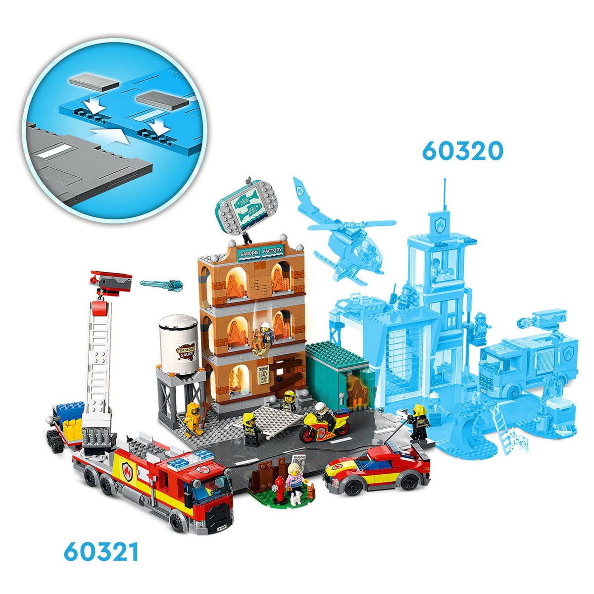 LEGO City 60321 - La brigade des pompiers 