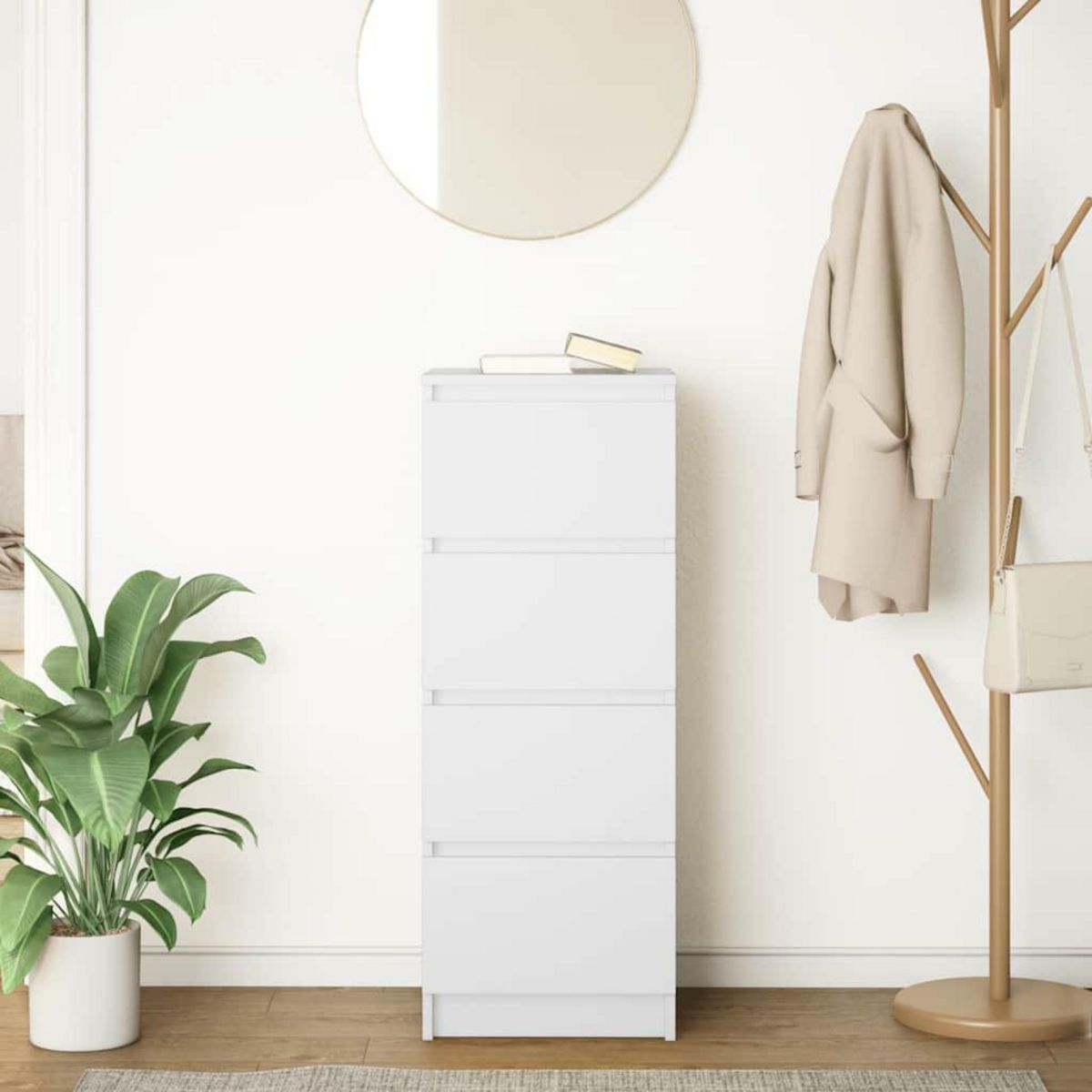 VIDAXL Buffet blanc 37,5x35x99 cm bois d'ingenierie