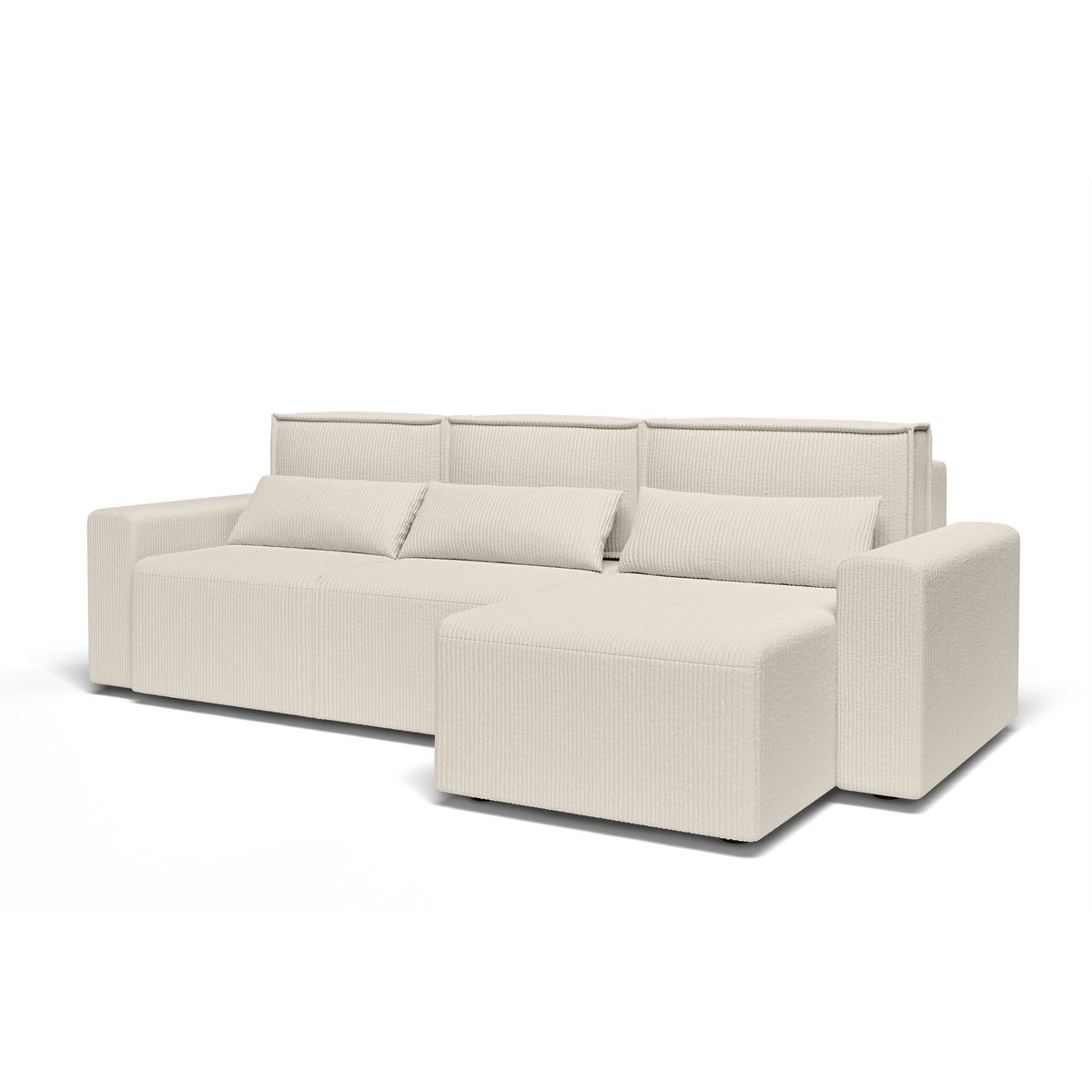 Canapé d'angle convertible et réversible velours côtelé JOY