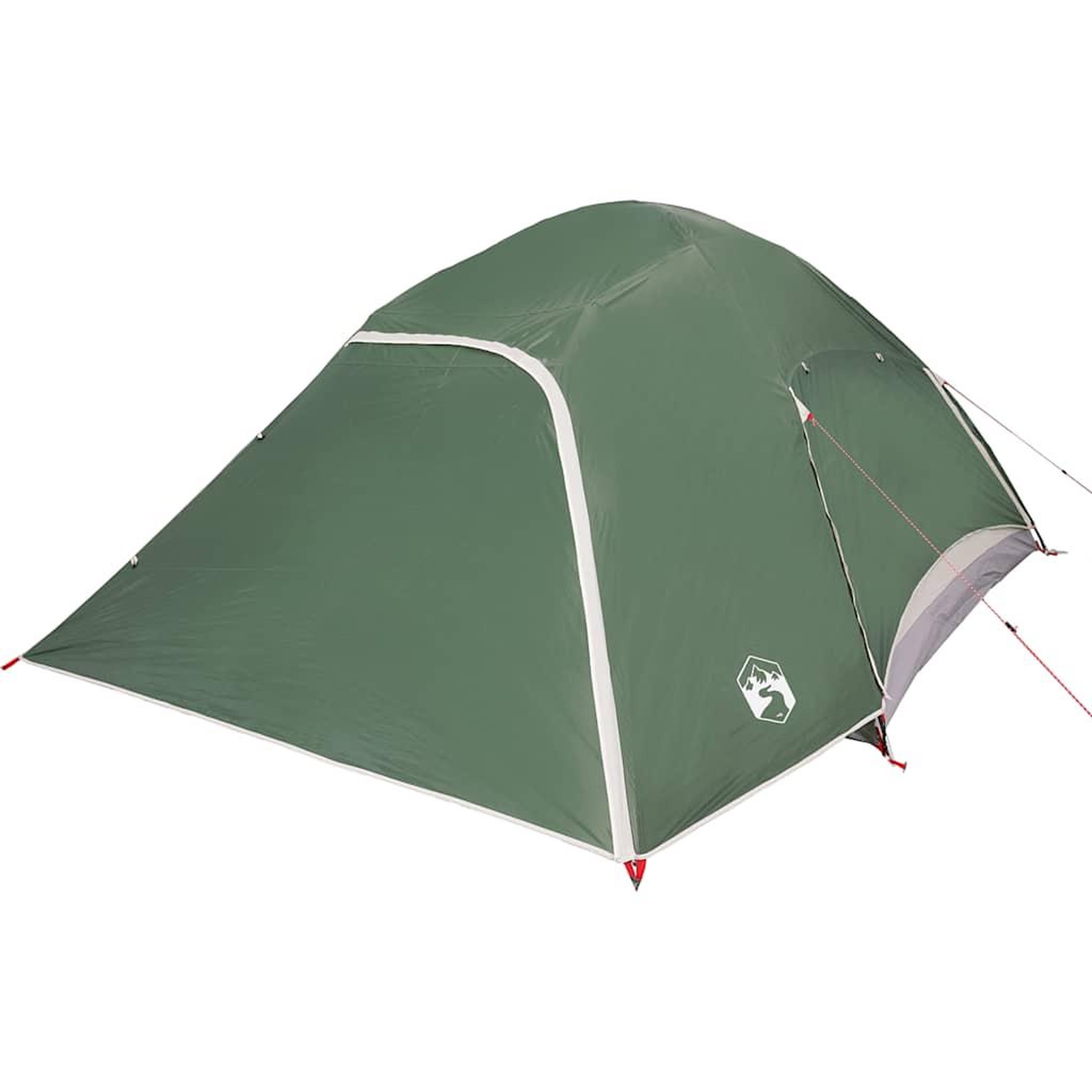 Voir la diapositive 5 : VIDAXL Tente de camping a dome 4 personnes vert impermeable