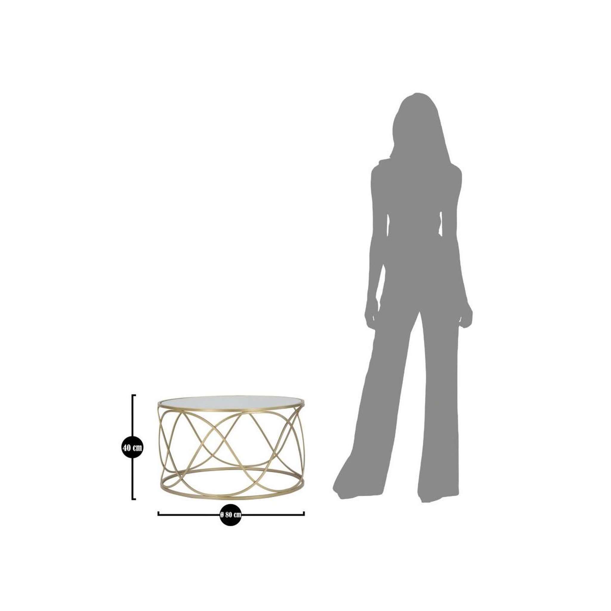 Voir la diapositive 6 : Paris Prix Table basse design  lury  70cm or