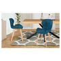 Voir la diapositive 4 : Lot de 2 chaises en tissu style scandinave pieds bois massif GAYA