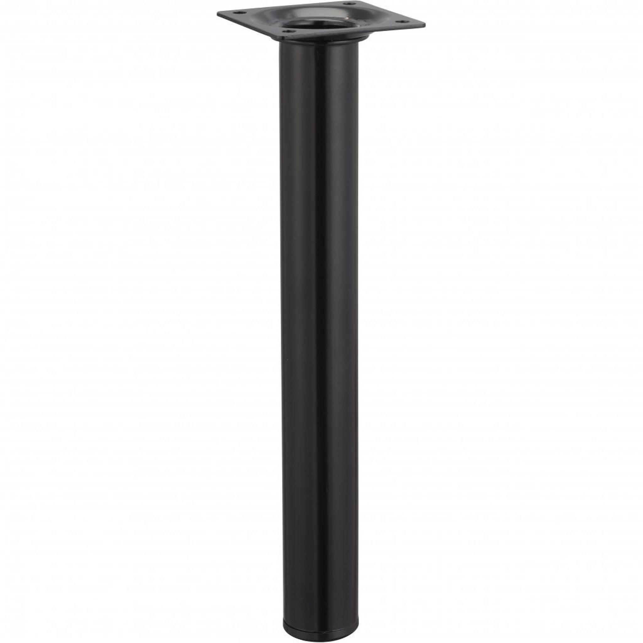 CENTRALE BRICO Pied table basse cylindrique HETTICH fixe acier époxy noir