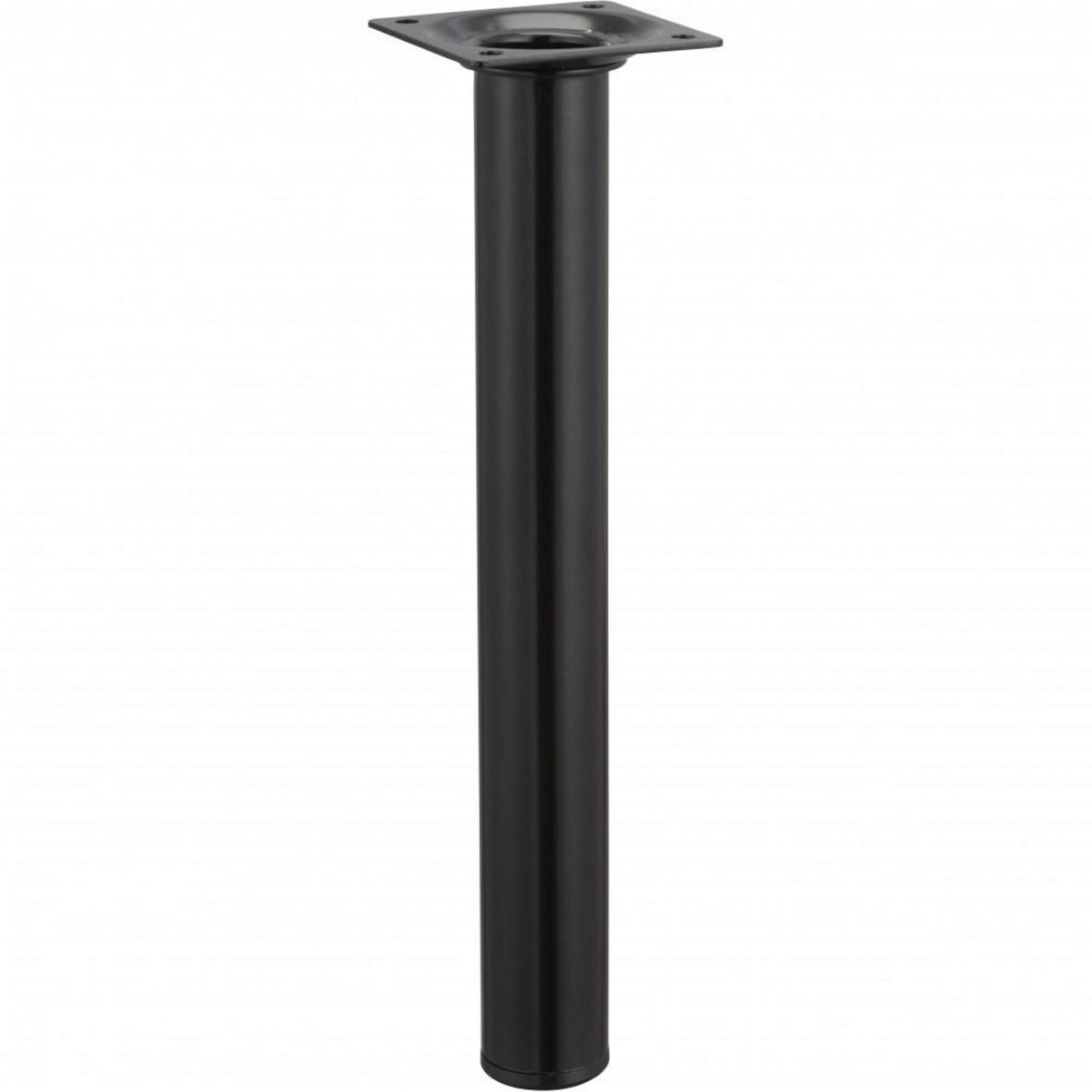 CENTRALE BRICO Pied table basse cylindrique HETTICH fixe acier époxy noir