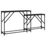 Voir la diapositive 2 : VIDAXL Tables console gigognes 2 pcs noir bois d'ingenierie