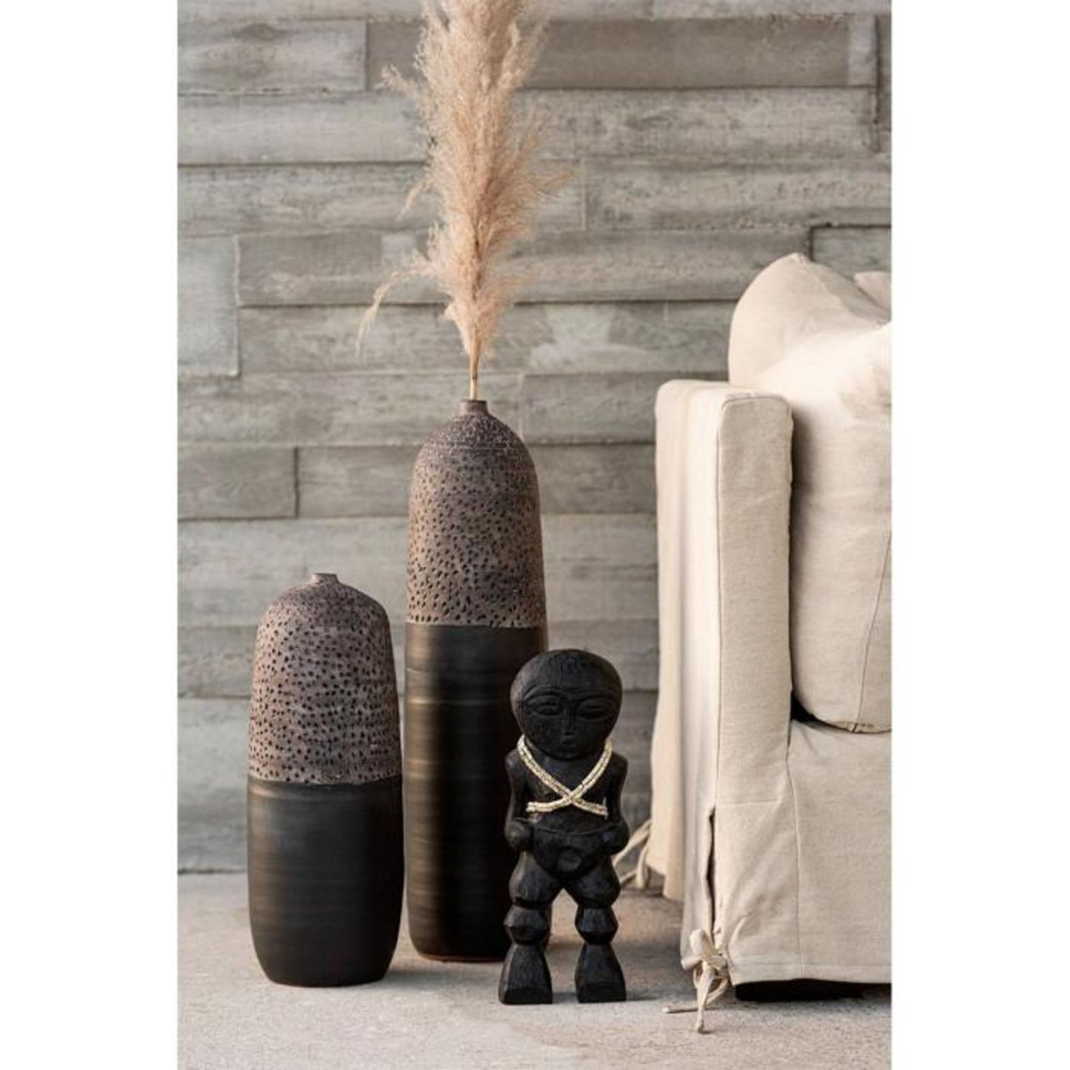Paris Prix Personnage Déco en Bois  Takwimu  38cm Noir