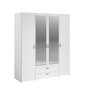Voir la diapositive 1 : Armoire 4 portes 2 tiroirs 1 miroir L160cm DAISY