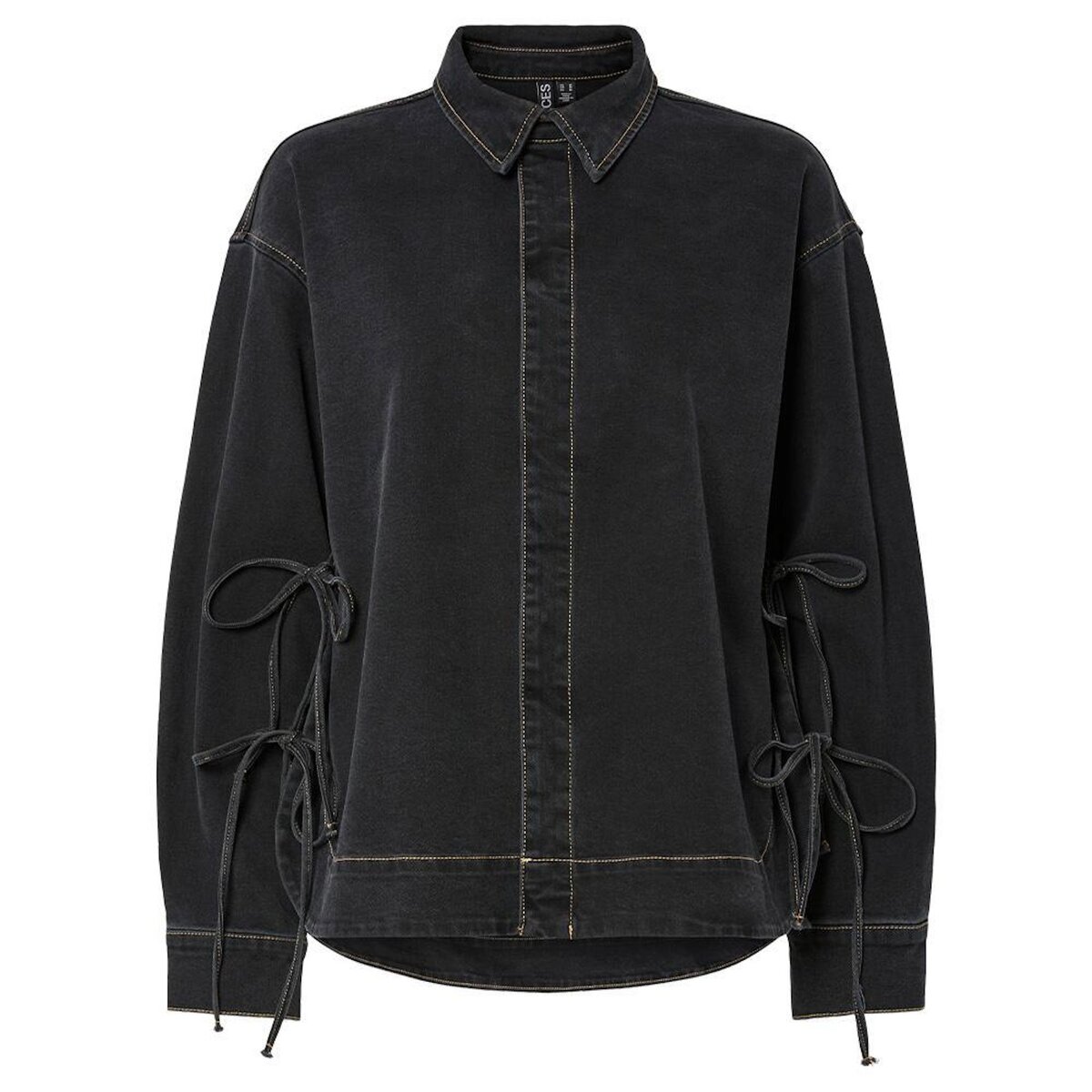 Pieces Veste en Jean Bleu/Brut Femme Pieces Pcmathea Curved Denim