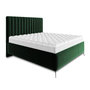 Voir la diapositive 1 : BEST MOBILIER Mendoza - lit coffre - 180x200 - sommier inclus - en velours