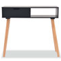 Voir la diapositive 3 : VIDAXL Table console Bois de pin massif 80 x 30 x 72 cm Noir