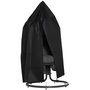 Voir la diapositive 1 : OUTSUNNY Housse fauteuil suspendu zippée cordon de serrage - dia. 115 x 190H cm - Oxford 210D noir