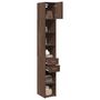 Voir la diapositive 3 : VIDAXL Armoire de rangement mince chene marron 30x42,5x225 cm