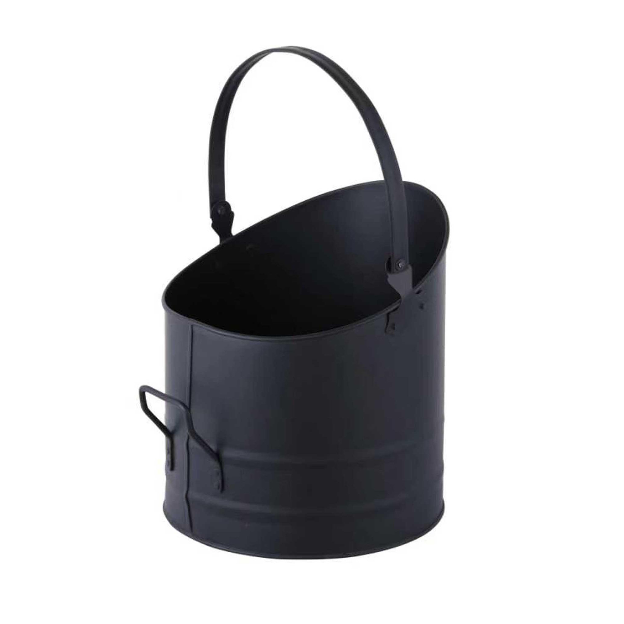 WERKAPRO Seau à cendre noir avec couvercle 25 cm x 28,5 cm werka pro 16 litres