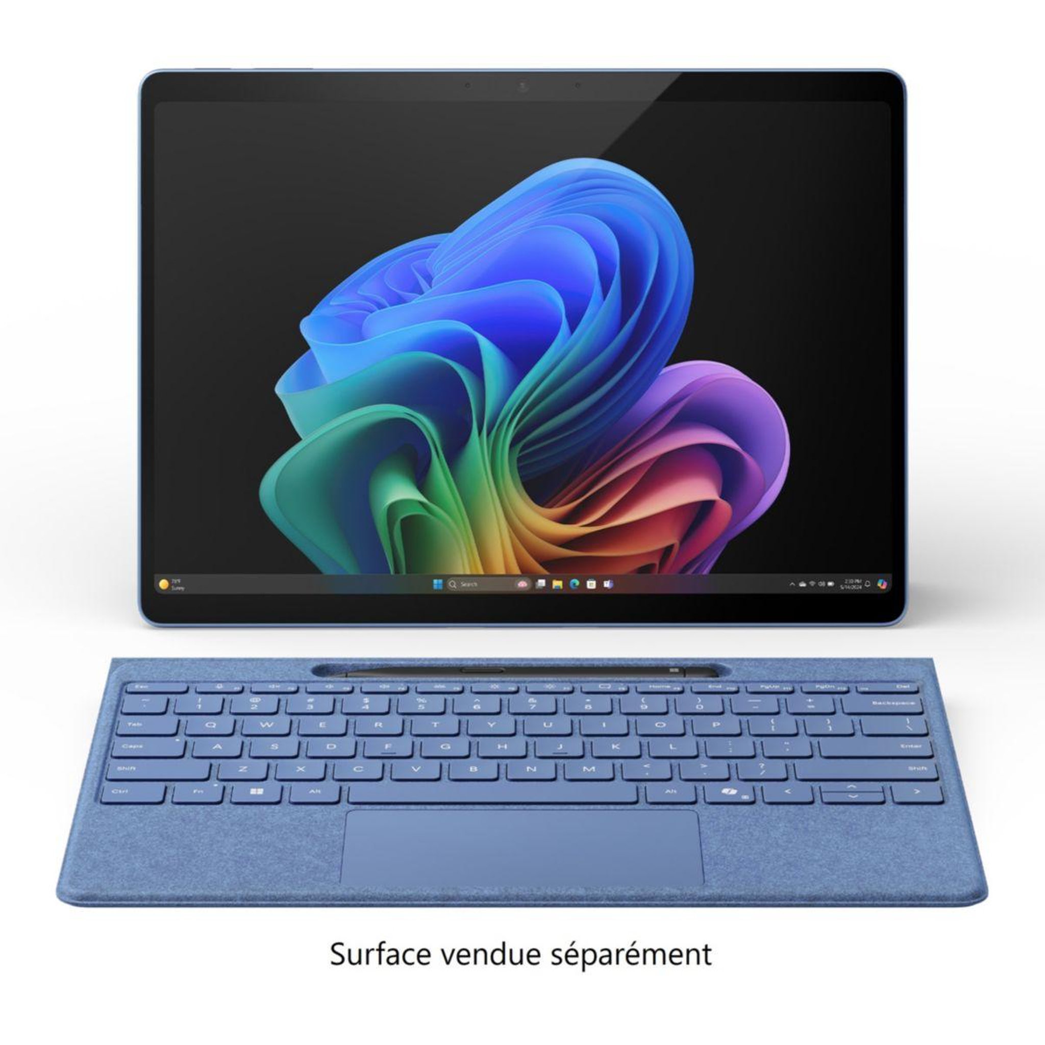 Voir la diapositive 2 : MICROSOFT Clavier Clavier Flex+Stylet Bleu Surface Pro 13