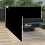 Voir la diapositive 3 : VIDAXL Auvent lateral retractable Noir 140 x 1000 cm