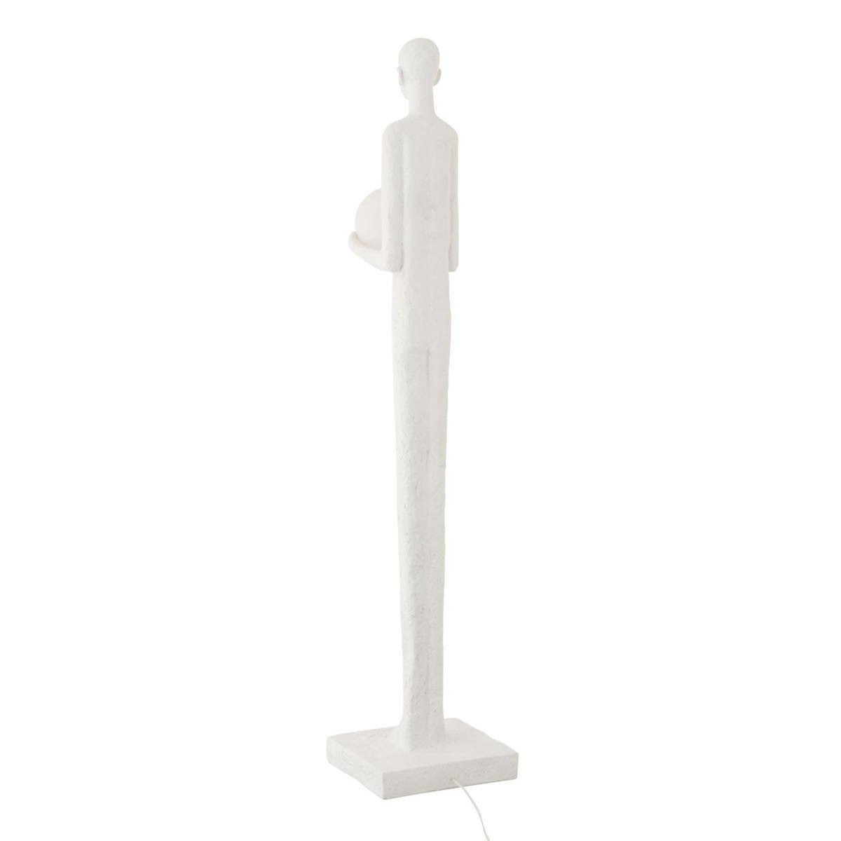 Paris Prix Lampadaire Uni en Résine  Personne  151cm Blanc