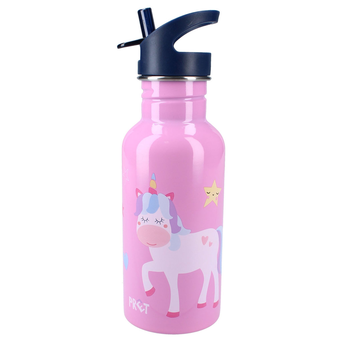 Gourde,Bouteille d'eau Thermos , licorne de dessin Animé mignon, bouteille en acier inoxydable