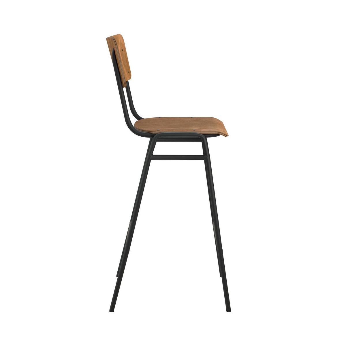 Rendez vous déco Lot de 2 chaises de bar 75 cm en bois-Clem