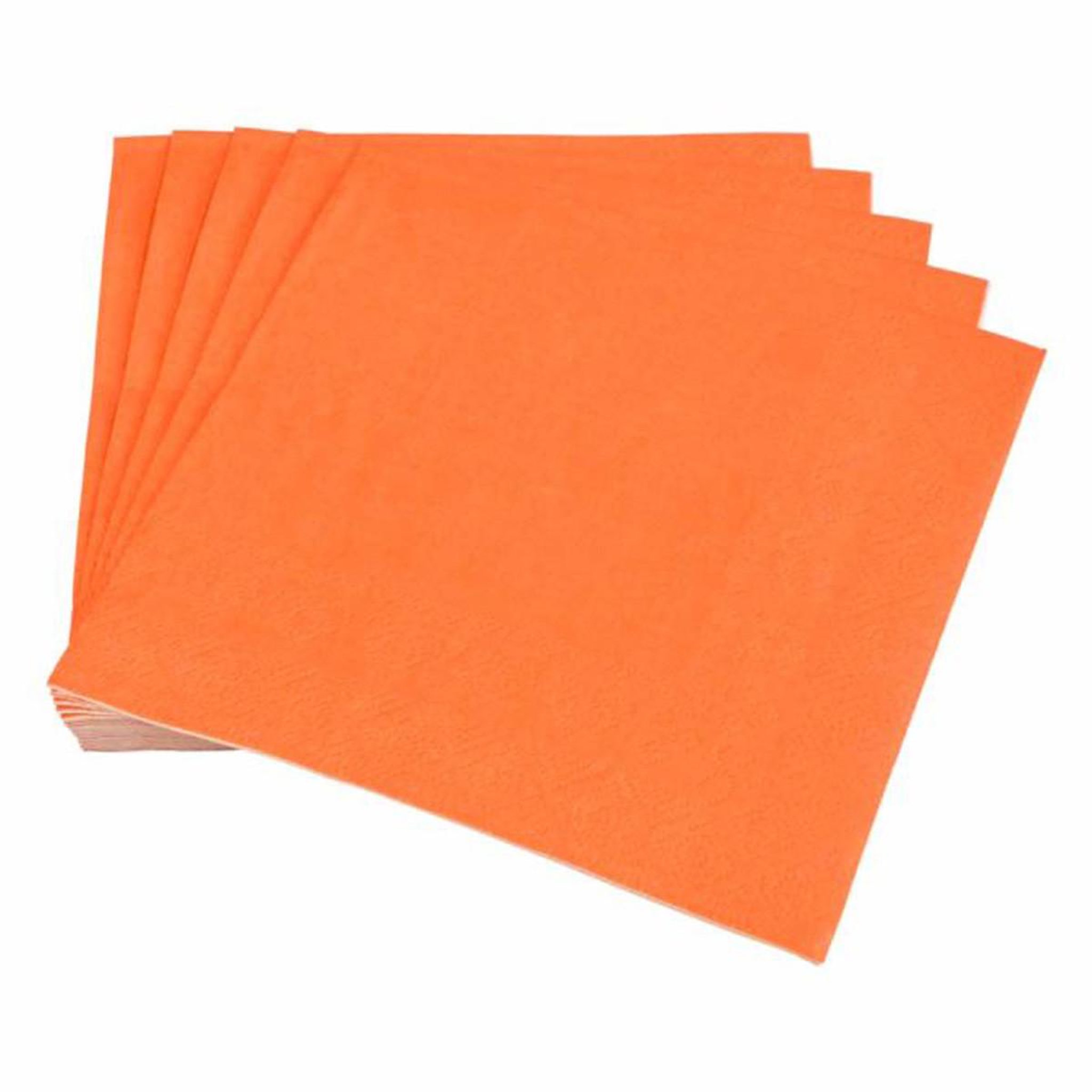 HOMEA Lot de 20 serviettes en papier  vitamine  33x33cm terracotta