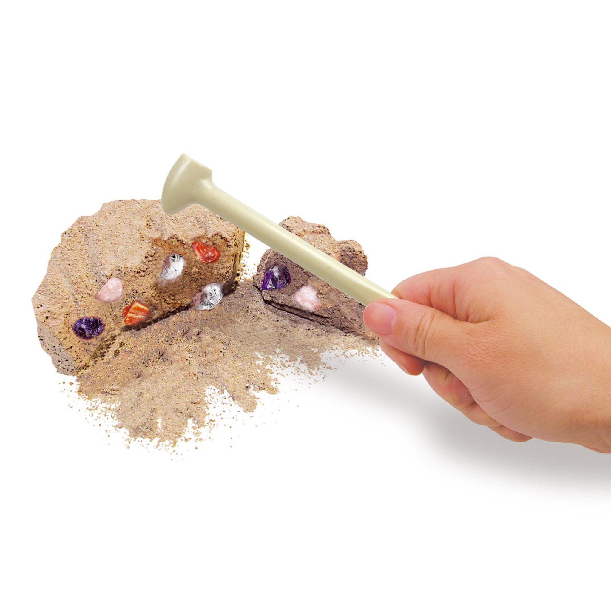 Voir la diapositive 3 : Graine créative 4M Mine de Cristaux Enfant – Kit fouille avec 8 Vrais Cristaux