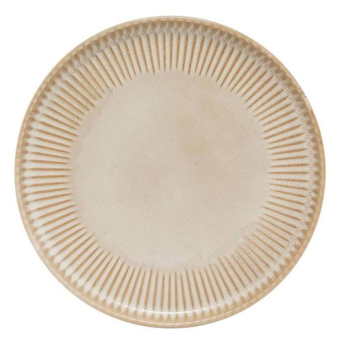 SECRET DE GOURMET Lot de 6 Assiettes à Dessert  Chloe  20cm Beige